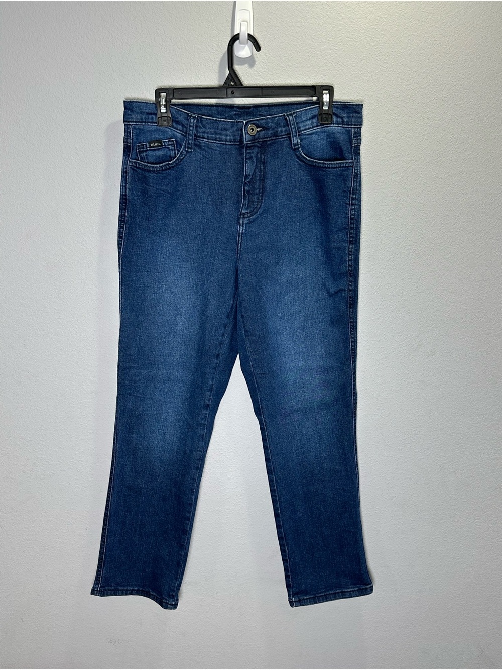 Kuhl Women's Straight Leg Jeans in Deep Indigo Blue